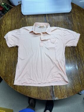 Arnold Palmer Polo Shirt Adult Medium Pink White Golfer Golfing Mens